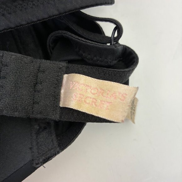 VTG Y2k Wireless Padded Bra Black Size 34C Retro, Coquette - Picture 6 of 8